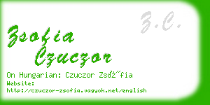 zsofia czuczor business card